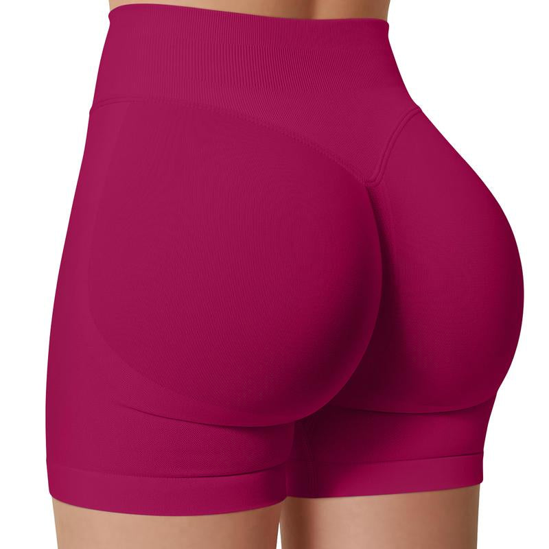 DENFY Impact Shorts Hip-Lifting Seamless Fitness Yoga Shorts Compression Impact Shorts Hidden Scrunch Butt Lifting Shorts