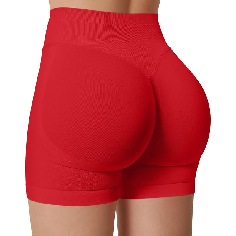 DENFY Impact Shorts Hip-Lifting Seamless Fitness Yoga Shorts Compression Impact Shorts Hidden Scrunch Butt Lifting Shorts
