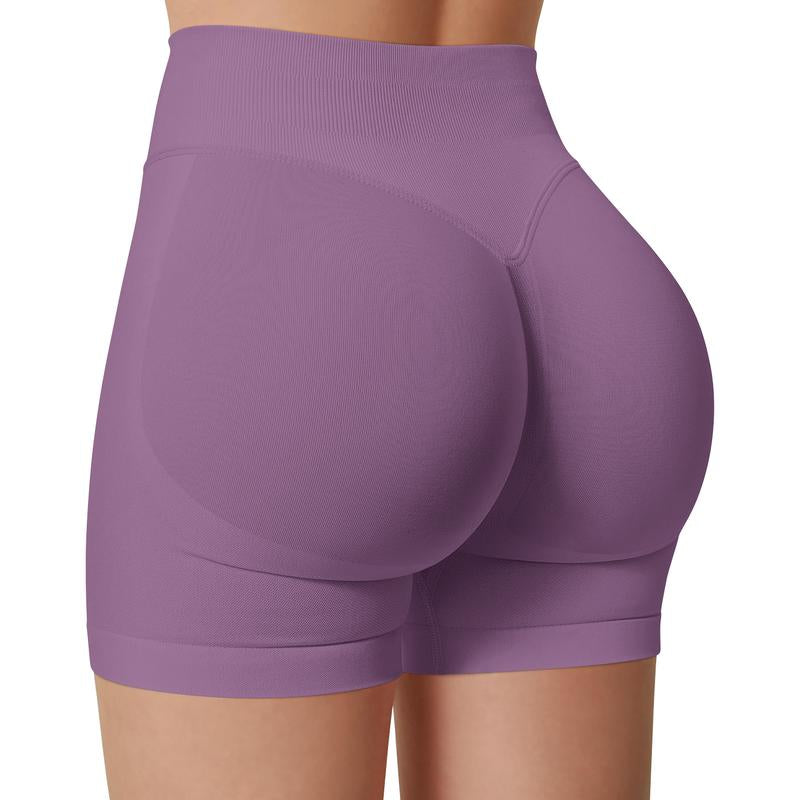 DENFY Impact Shorts Hip-Lifting Seamless Fitness Yoga Shorts Compression Impact Shorts Hidden Scrunch Butt Lifting Shorts