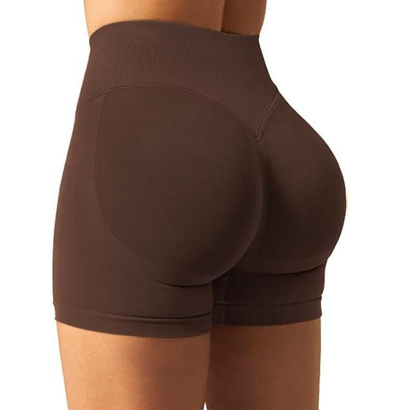 DENFY Impact Shorts Hip-Lifting Seamless Fitness Yoga Shorts Compression Impact Shorts Hidden Scrunch Butt Lifting Shorts