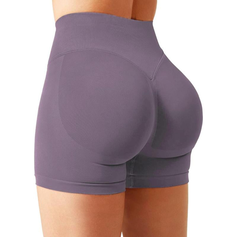 DENFY Impact Shorts Hip-Lifting Seamless Fitness Yoga Shorts Compression Impact Shorts Hidden Scrunch Butt Lifting Shorts