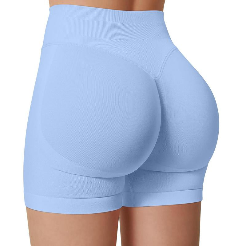 DENFY Impact Shorts Hip-Lifting Seamless Fitness Yoga Shorts Compression Impact Shorts Hidden Scrunch Butt Lifting Shorts