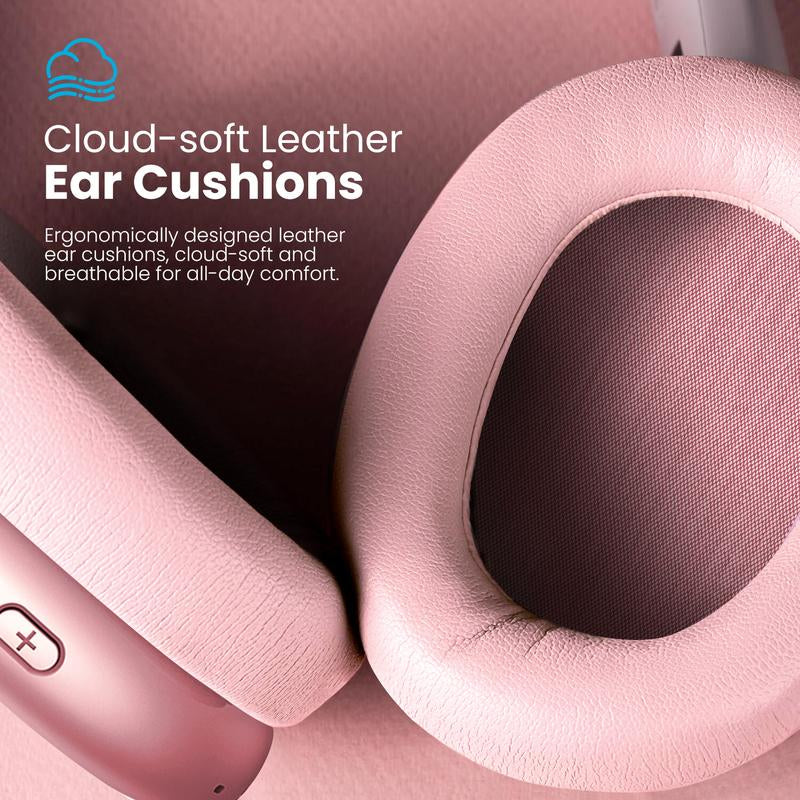 Y01 Wireless Headphones with Hi-Res Audio, 48H Playtime, Foldable Design, Noise Reduction, Soft Earpads, and Mic for Android/Pc